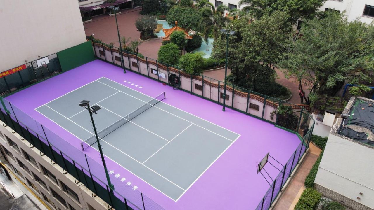 China Hotel Guangzhou - Subway Direct To Pazhou Exhibition Center, Free Shuttle During Canton Fair & Exhibitor Registration Counter מראה חיצוני תמונה Tennis court at the complex